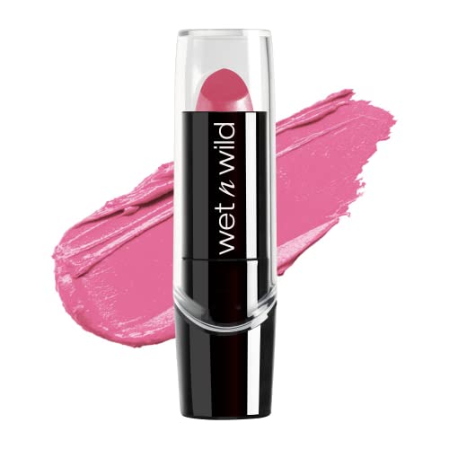 wet n wild Silk Finish Lipstick, Hydrating Rich Buildable Lip Color, Formulated with Vitamins A,E, & Macadamia for Ultimate Hydration, Cruelty-Free & Vegan – Pink Ice (Carded) wet n wild Silk Finish Lipstick, Hydrating Rich Buildable Lip Color, Formulated with Vitamins A,E, & Macadamia for Ultimate Hydration, Cruelty-Free & Vegan – Pink Ice (Carded)