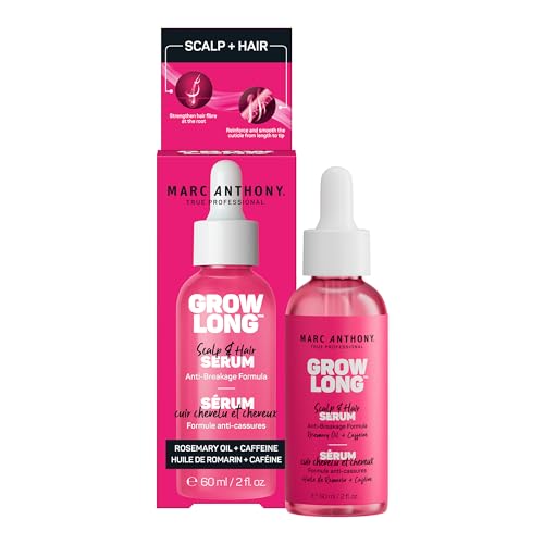 Marc Anthony Grow Long Scalp & Hair Serum – Anti-Breakage Formula Nourish, Strengthen & Hydrate Scalp & Hair Follicles – Natural Shine & Fuller-Looking Hair Strands from Root to Tip, 2 fl oz Marc Anthony Grow Long Scalp & Hair Serum – Anti-Breakage Formula Nourish, Strengthen & Hydrate Scalp & Hair Follicles – Natural Shine & Fuller-Looking Hair Strands from Root to Tip, 2 fl oz