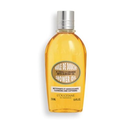L’OCCITANE Cleansing & Softening Almond Shower Oil, Body Wash & Shaving Base Purifies & Smooths Without Drying Skin, Milky Lather, Nourishing Skincare
